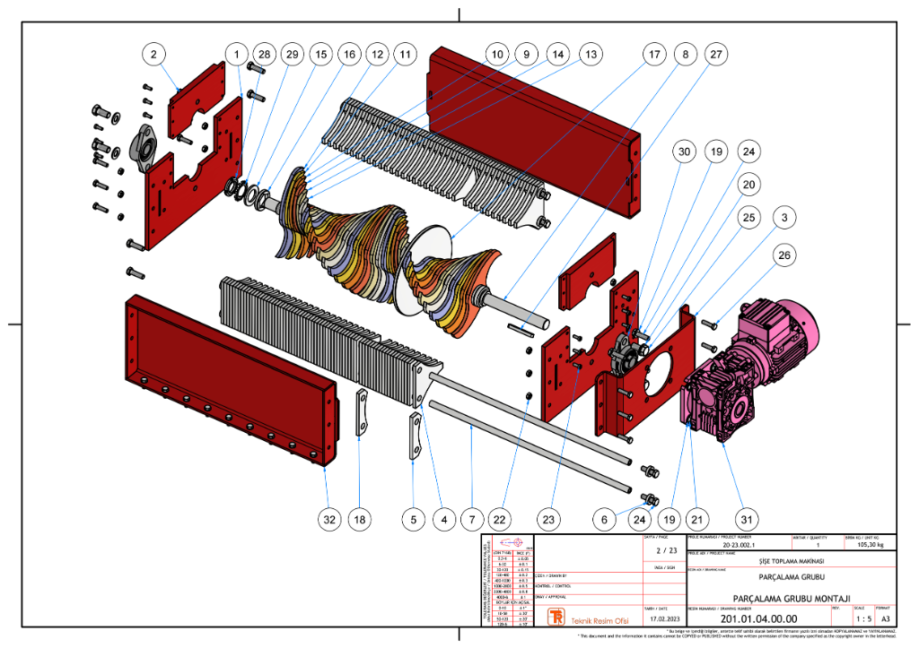 Çift Şaftlı Atık Parçalayıcı (B)